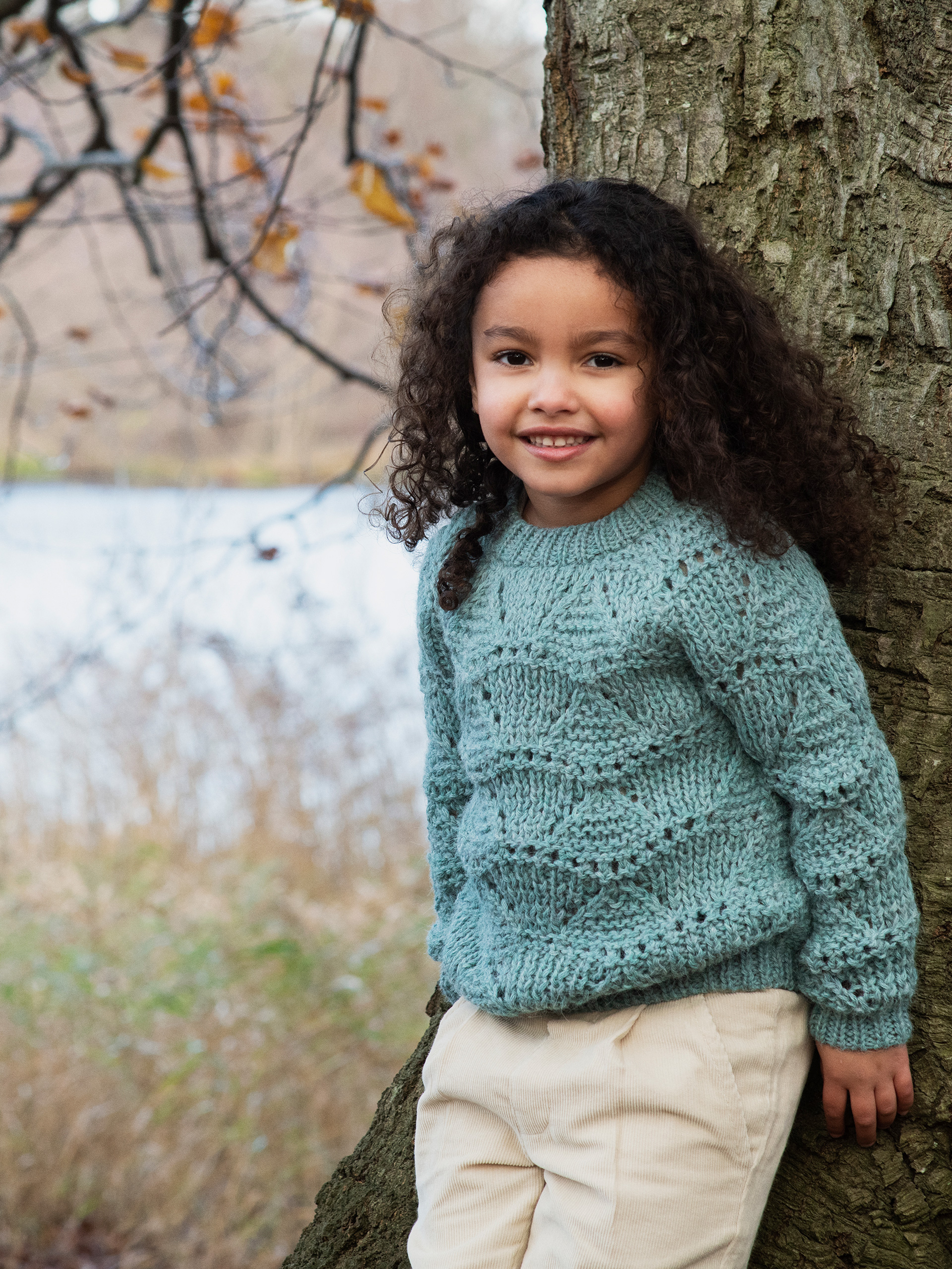 Alpaca Wave Sweater in color Dusty Teal | Free Shipping Above 100 EUR