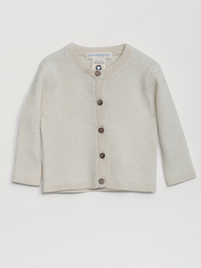 Baby Wool Rib Cardigan