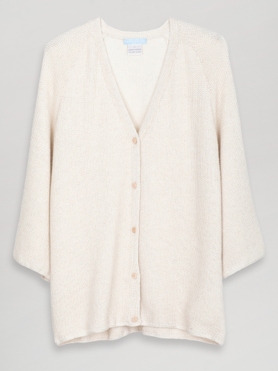 Llama Silk Pearl Cardigan