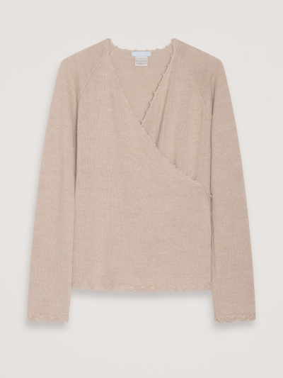 Alpaca Wrap Blouse